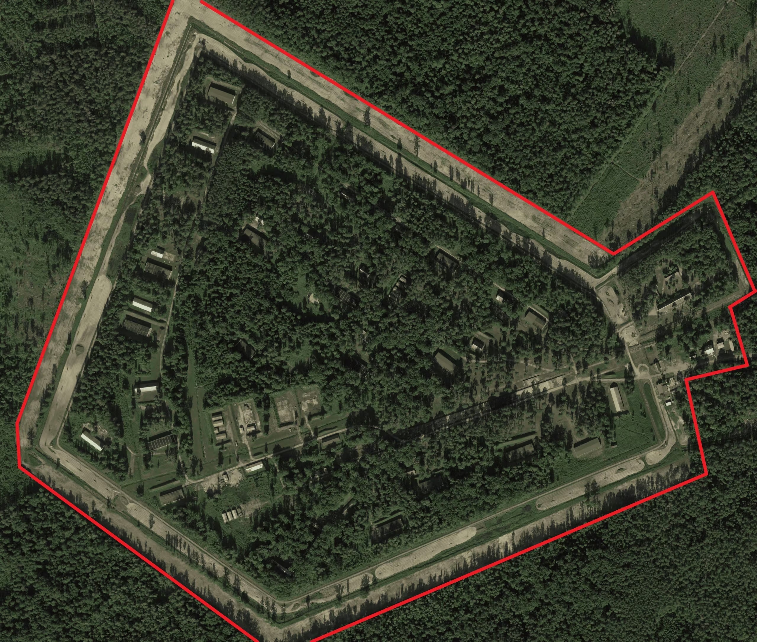 (4) Аэрофотоснимок (2022 год) 1393-го артиллерийского склада боеприпасов (в/ч 52208), Центролит/Прибор